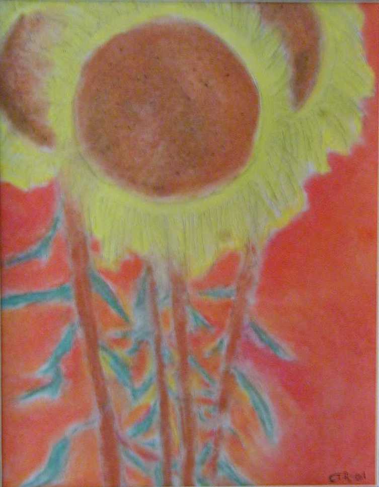 Sunflowers I (Pastel)